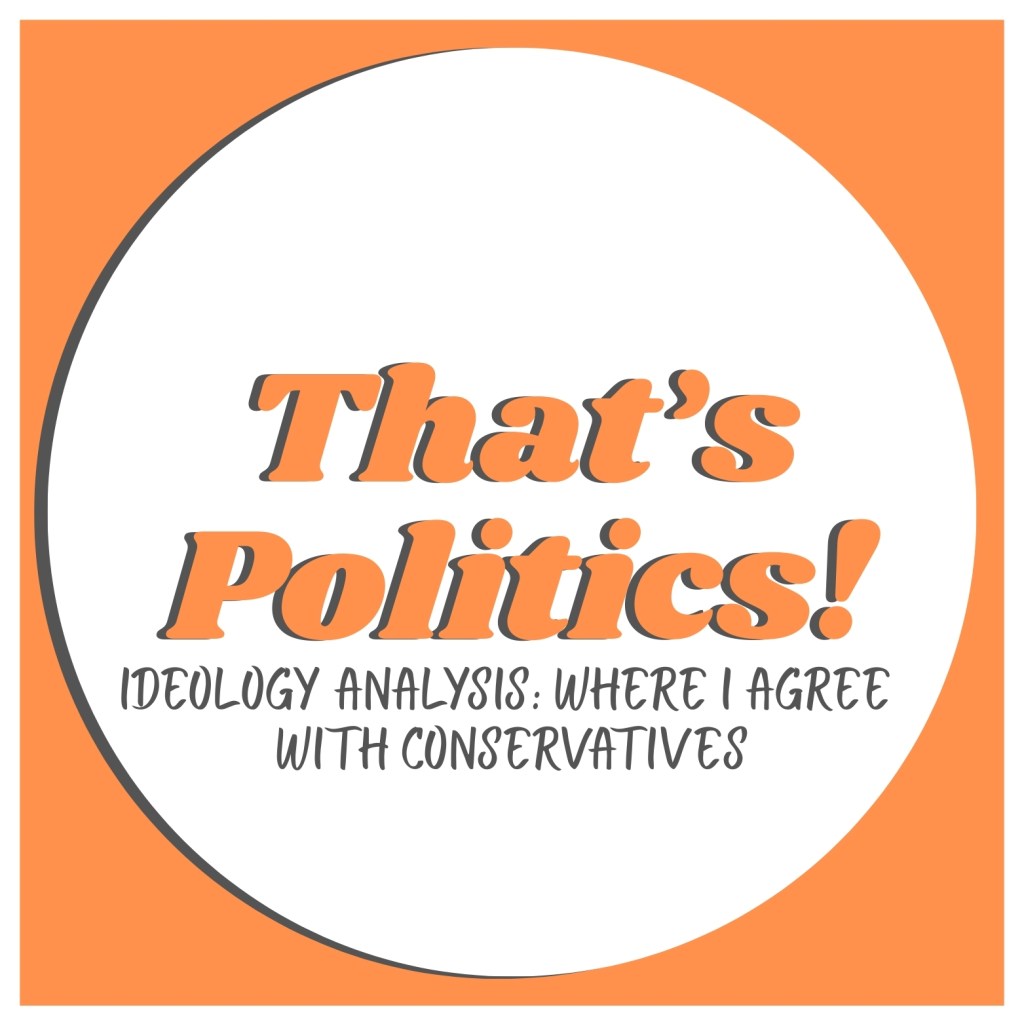 Ideology Analysis: Where I agree with&nbsp;conservatives